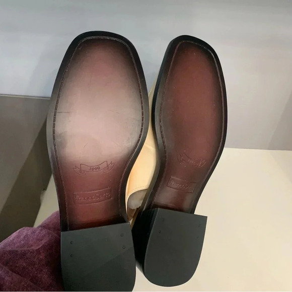 NEW Franco Sarto Giada Slingback Loafer Heel in Vanilla Sky (Cream) - 8 - Picture 8 of 8